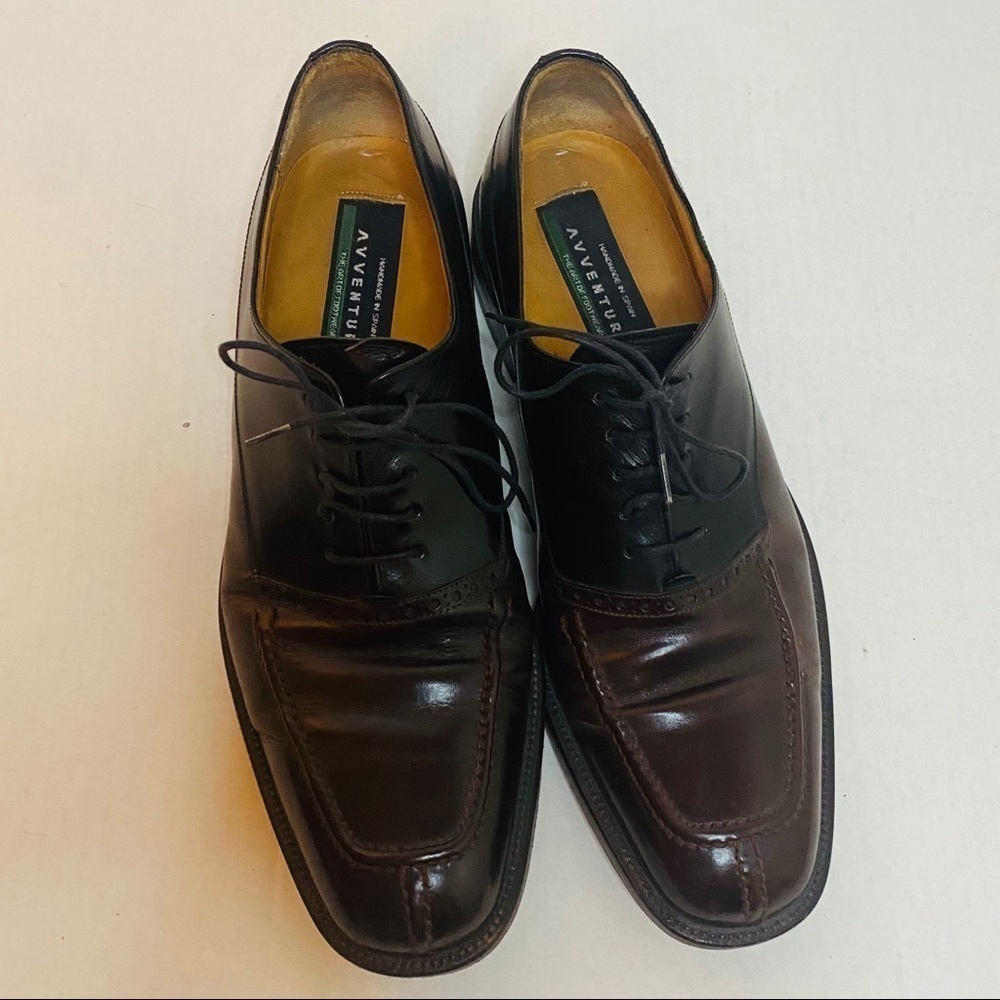 Avventura Two-Tone Oxford Dress Shoes Size:9 1/2